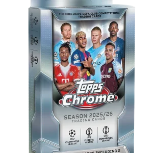 2025 26 topps chrome uefa club competitions hanger box