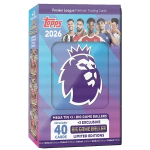 topps premier league 2026 debut edition mega tin
